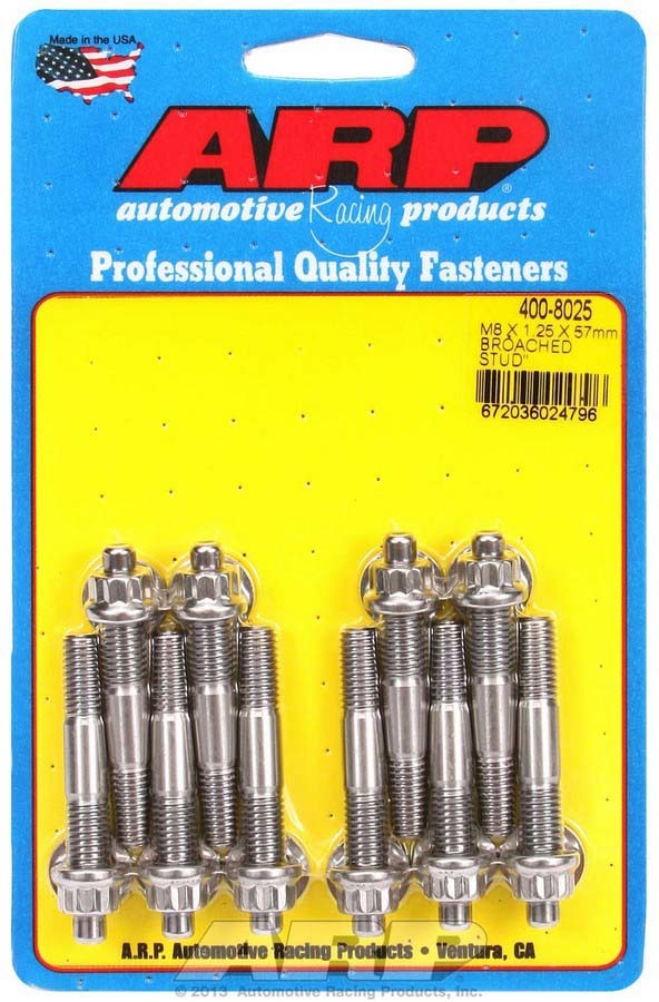 ARP S/S Stud Kit - (10) M8 x 1.25in x  57mm