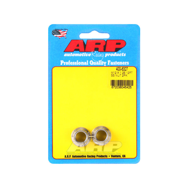 ARP 12mm X 1.25 S/S Nut Kit 12pt 2pk