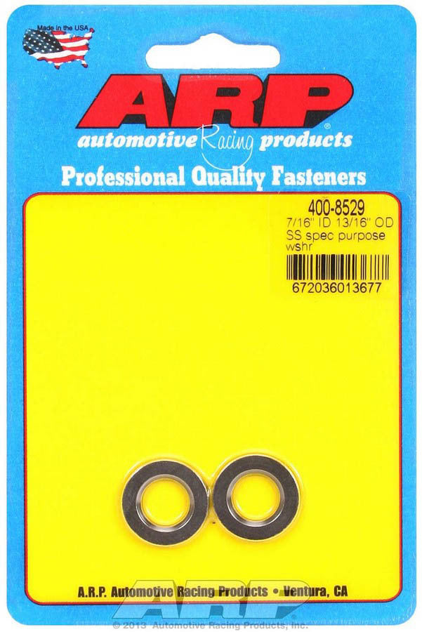 ARP S/S Flat Washers - 7/16 ID x .812 OD (2)