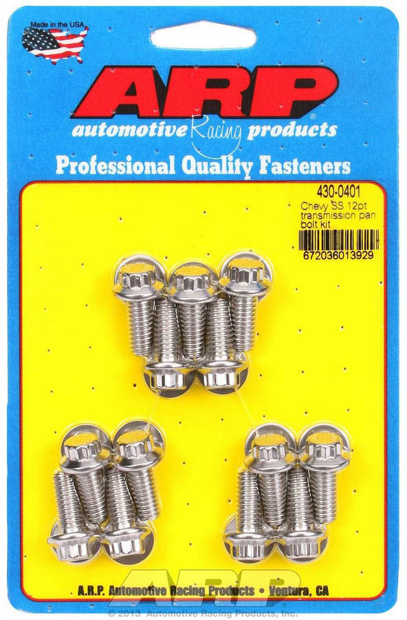 ARP S/S Trany Pan Bolt Kit 12pt.