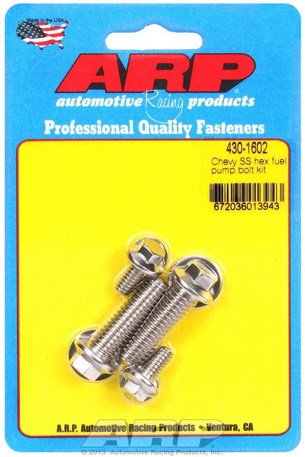ARP S/S Chevy Fuel Pump Bolt Kit 6pt.