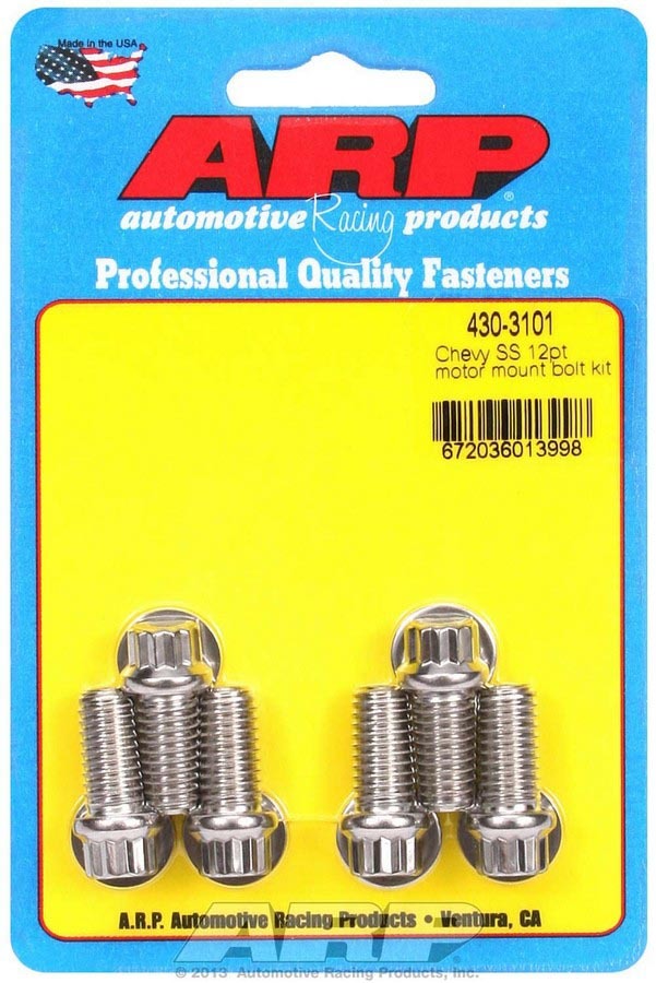 ARP Chevy S/S Motor Mount Bolt Kit - 12pt.