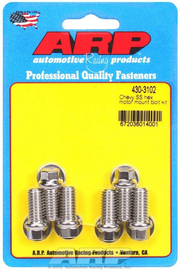 ARP Chevy S/S Motor Mount to Block Bolt Kit - 6pt.