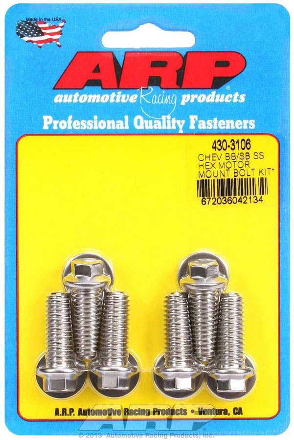 ARP Motor Mount Bolt Kit 6pt. Chevy