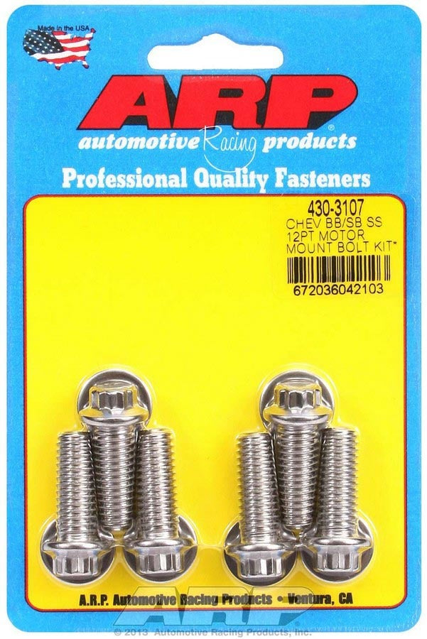 ARP Motor Mount Bolt Kit 12pt. Chevy