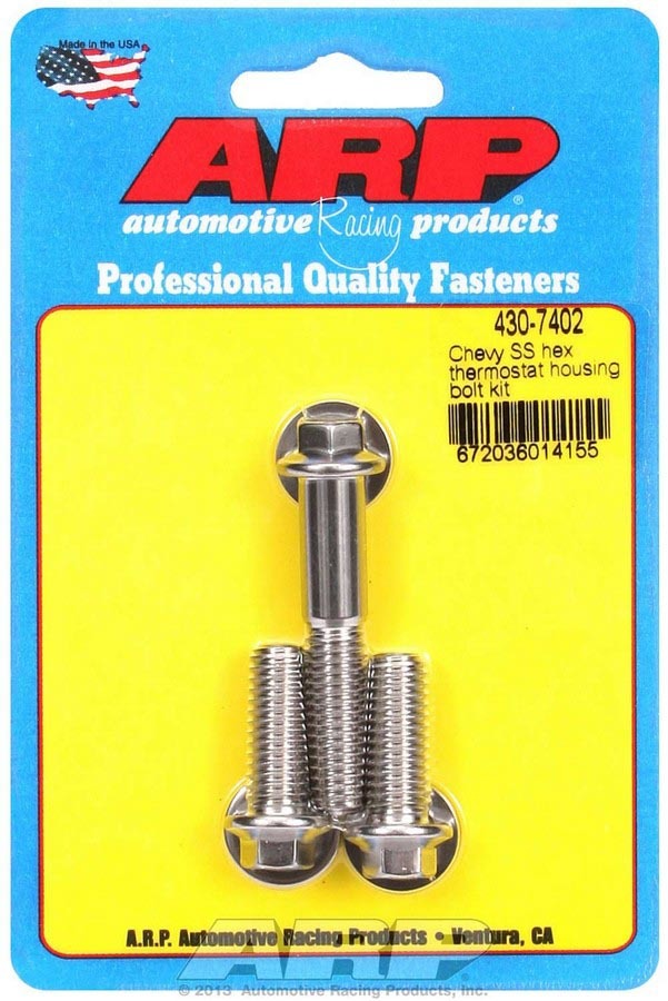 ARP Chevy S/S Thermostat Housing Bolt Kit 6pt.