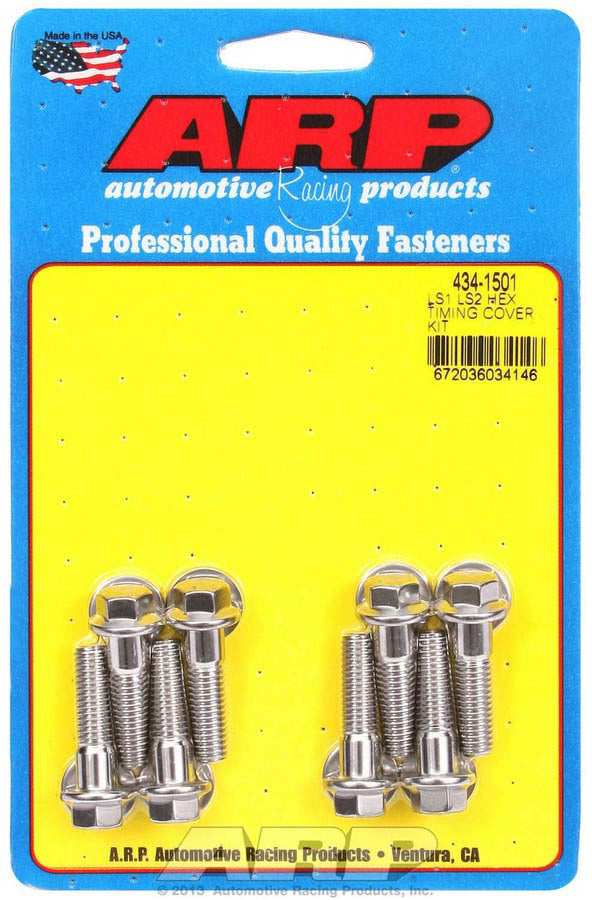 ARP S/S Timing Cover Bolt Kit - 6pt. LS1/LS2