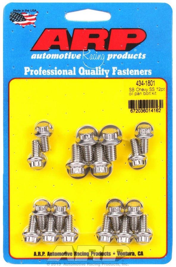 ARP SBC S/S Oil Pan Bolt Kit 12pt.