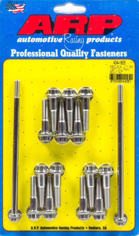 ARP Oil Pan Bolt Kit - GM LT1 6.2L 12pt S/S