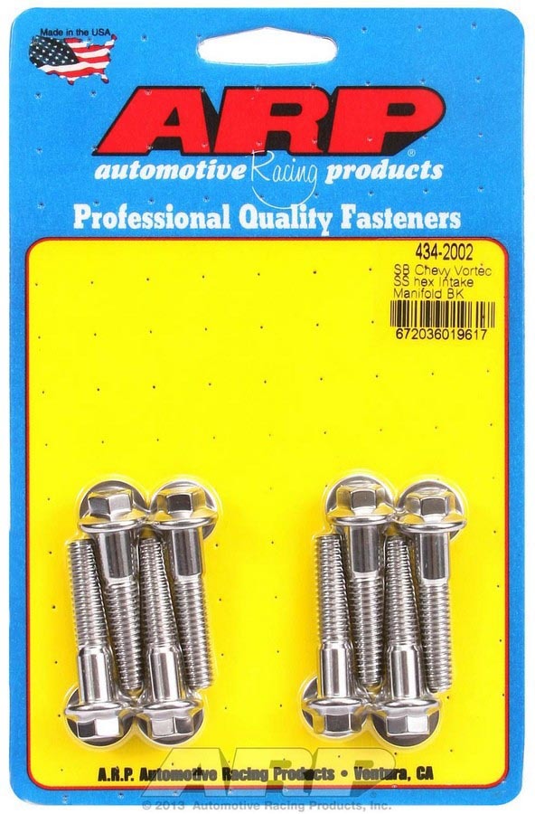 ARP SBC S/S Intake Bolt Kit 6pt.