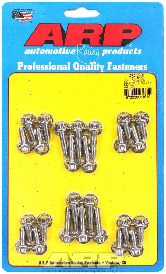 ARP S/S Coil Bracket Bolt Kit - 12pt. LS1/LS2