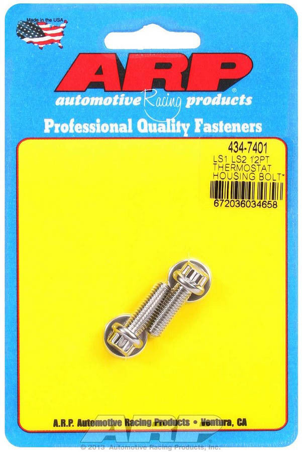 ARP S/S Thermostat Hsg. Bolt Kit - 12pt. LS1/LS2