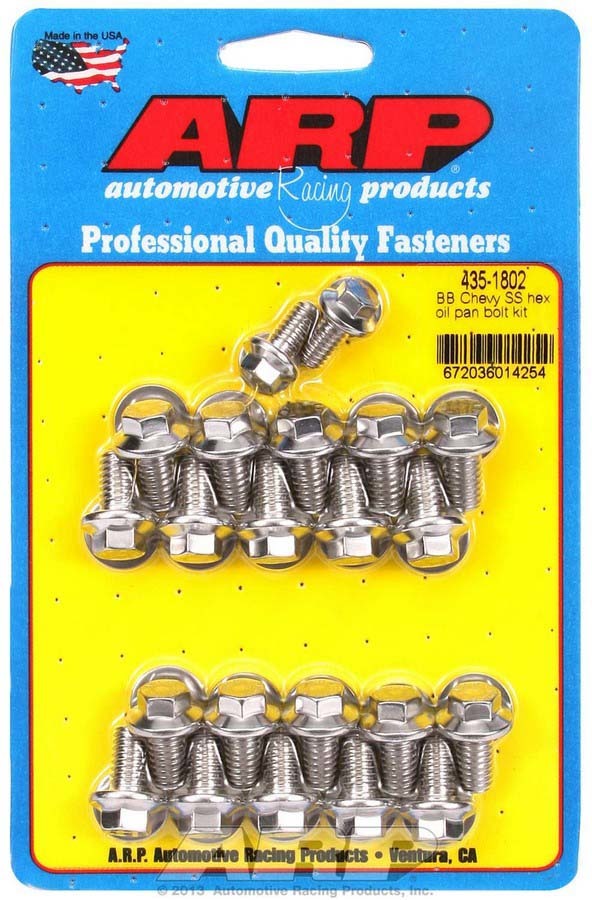 ARP BBC S/S Oil Pan Bolt Kit 6pt.