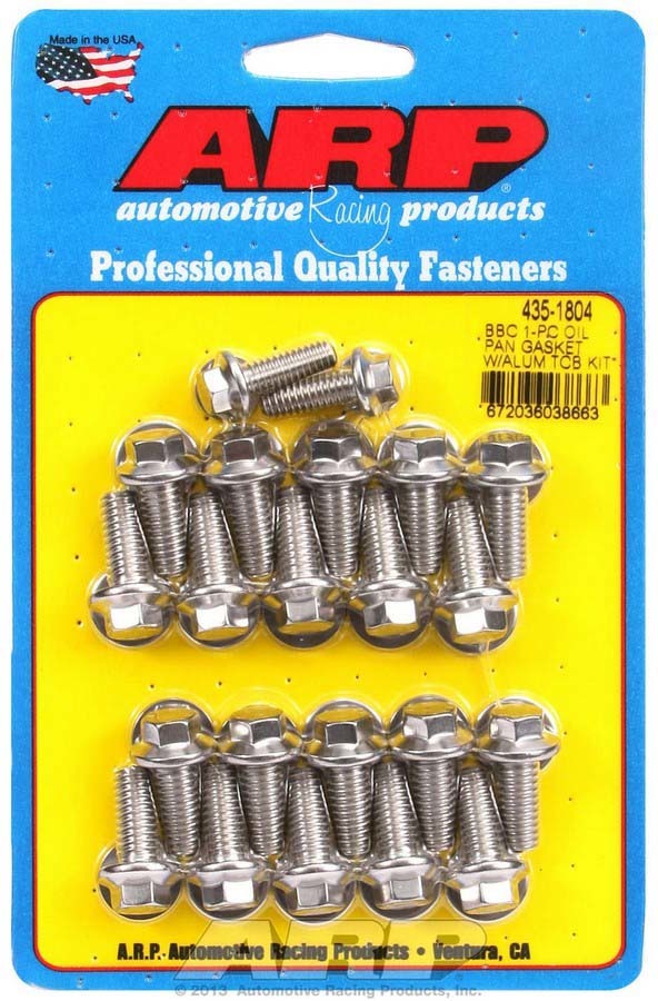 ARP BBC S/S Oil Pan Bolt Kit 6pt.