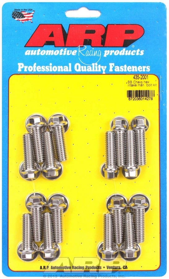 ARP BBC S/S Intake Bolt Kit 6pt.
