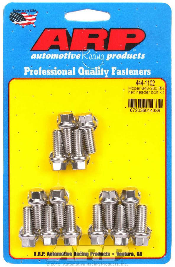 ARP S/S Header Bolt Kit - 5/16 x .750 UHL (14)