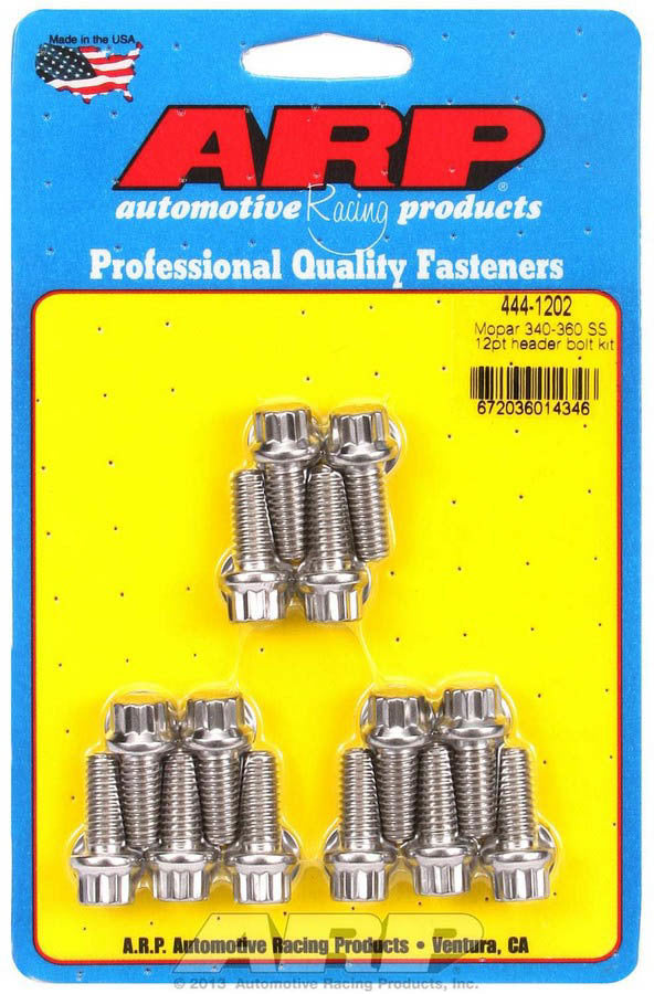 ARP S/S Header Bolt Kit - 5/16 x .750 UHL (14)