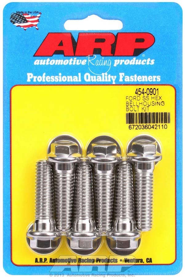 ARP S/S Bellhousing Bolt Kit - 6pt. Ford
