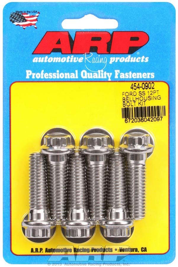 ARP S/S Bellhousing Bolt Kit - 12pt. Ford