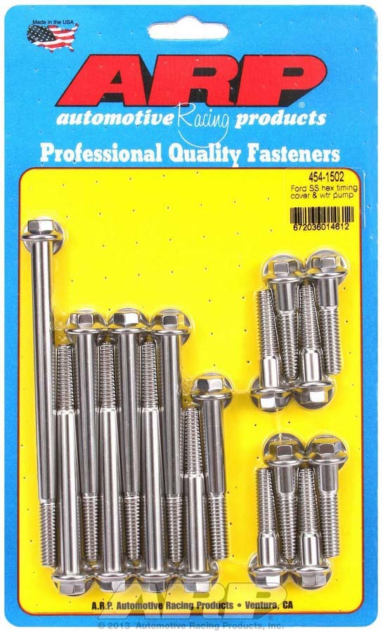 ARP SBF S/S T/C & W/P Bolt Kit 6pt.