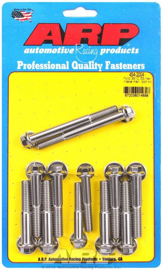 ARP Ford S/S Intake Bolt Kit 6pt.
