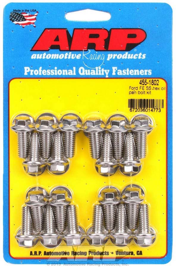 ARP BBF S/S Oil Pan Bolt Kit 6pt.