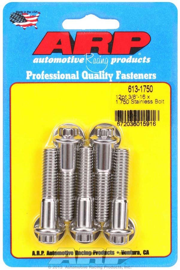 ARP S/S Bolt Kit - 12pt. (5) 3/8-16 x 1.750