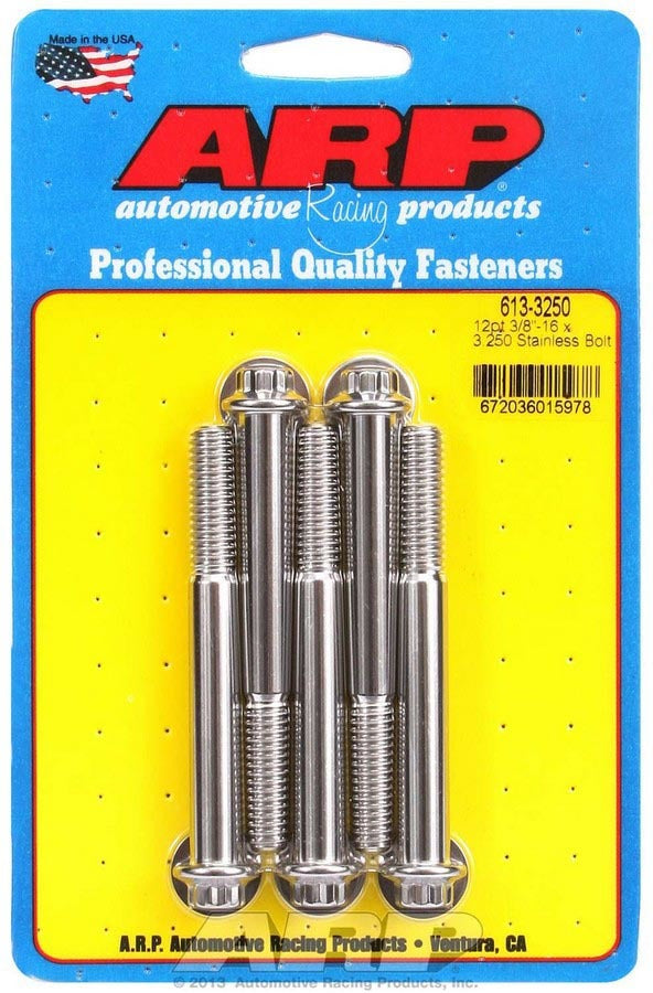 ARP S/S Bolt Kit - 12pt. (5) 3/8-16 x 3.250