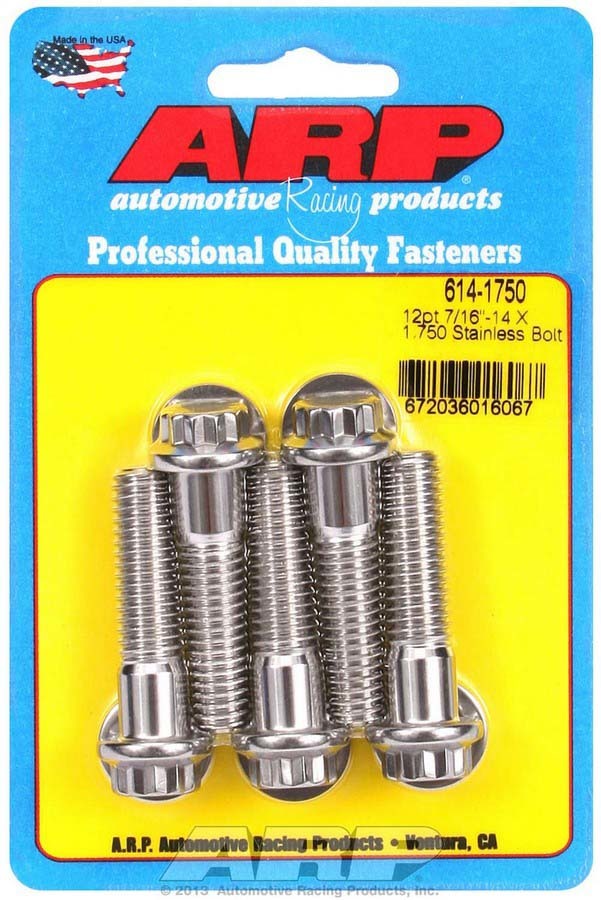 ARP S/S Bolt Kit - 12pt. (5) 7/16-14 x 1.750