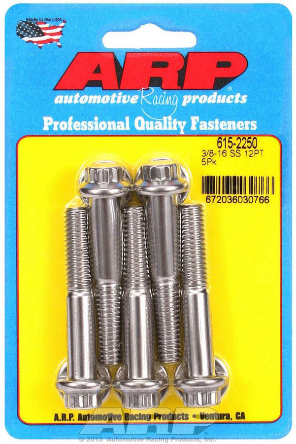 ARP S/S Bolt Kit 12pt 5pk 3/8-16 x 2.250