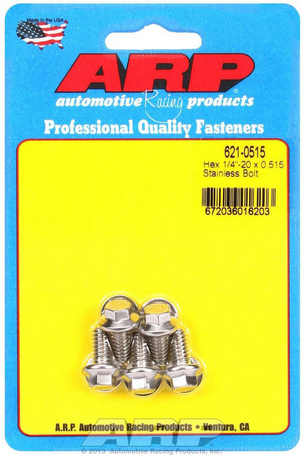 ARP S/S Bolt Kit - 6pt. (5) 1/4-20 x .515