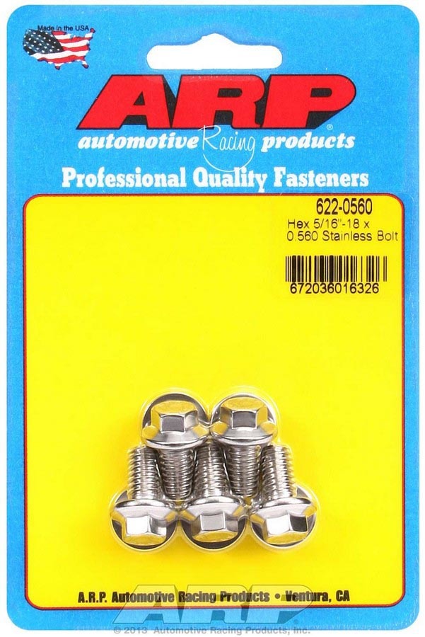 ARP S/S Bolt Kit - 6pt. (5) 5/16-18 x .560