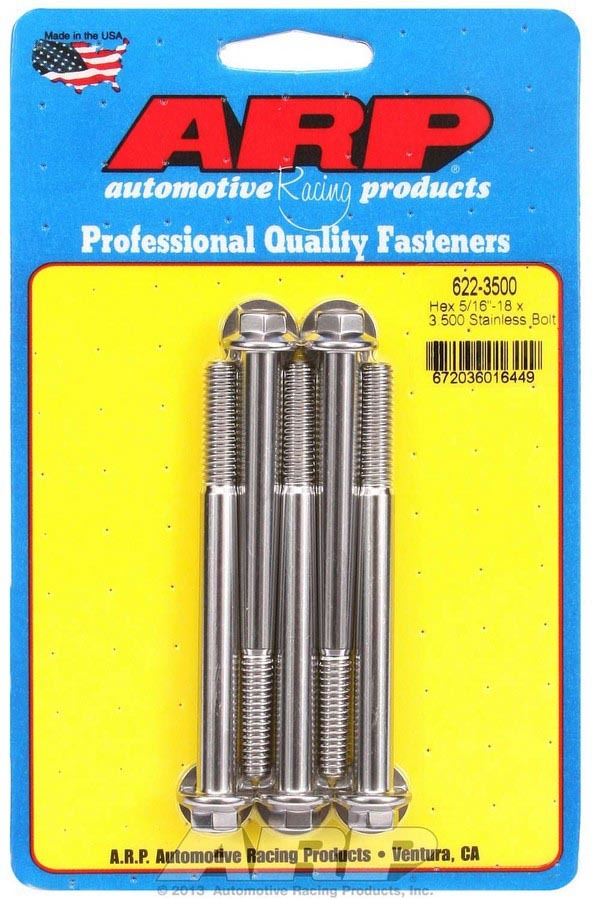 ARP S/S Bolt Kit - 6pt. (5) 5/16-18 x 3.500
