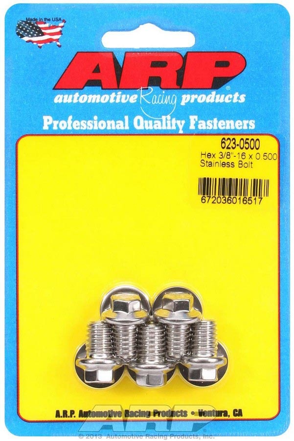 ARP S/S Bolt Kit - 6pt. (5) 3/8-16 x .500