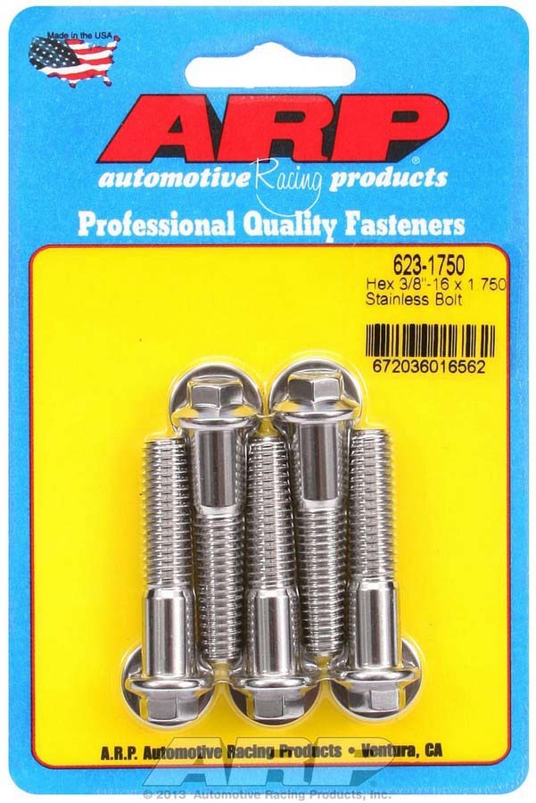 ARP S/S Bolt Kit - 6pt. (5) 3/8-16 x 1.750