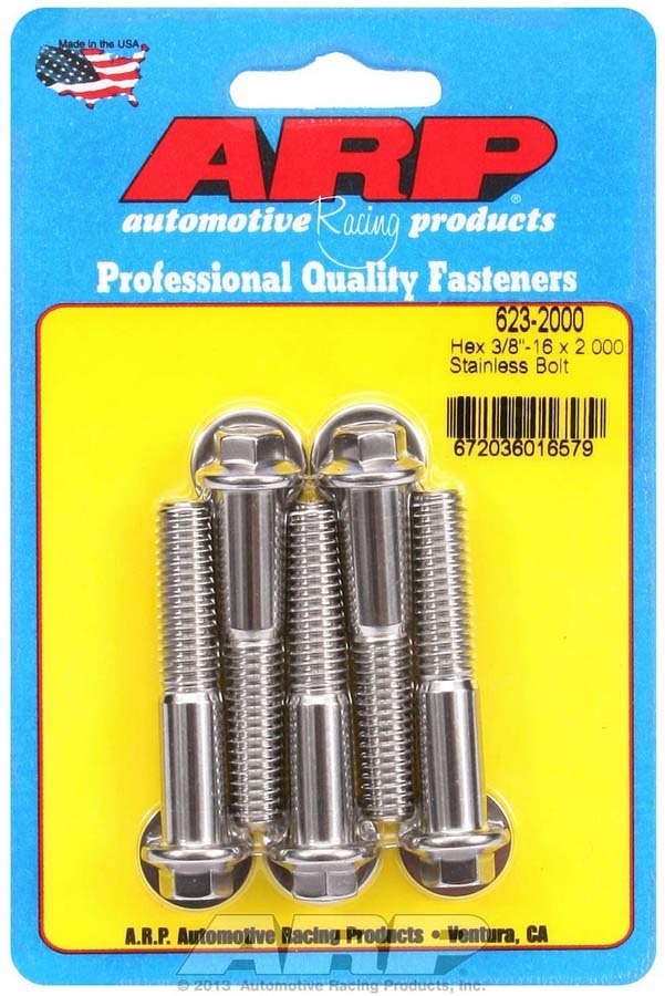 ARP S/S Bolt Kit - 6pt. (5) 3/8-16 x 2.000