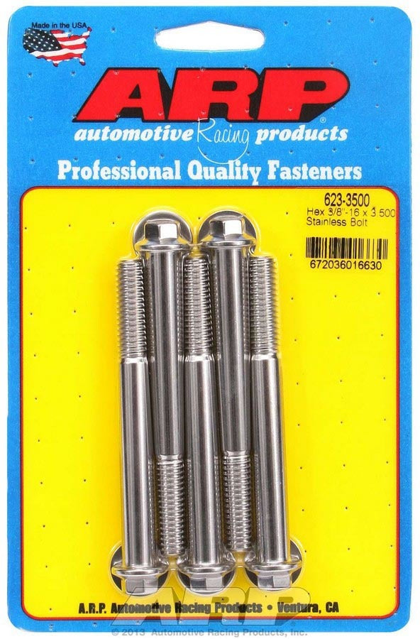 ARP S/S Bolt Kit - 6pt. (5) 3/8-16 x 3.500
