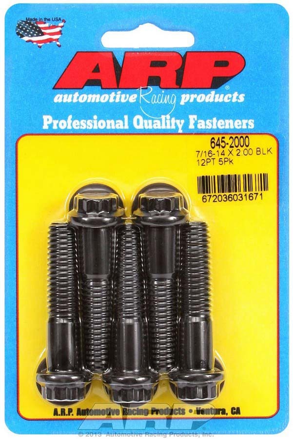 ARP 7/16-14 x 2.000 12pt Bolt Kit 5pk