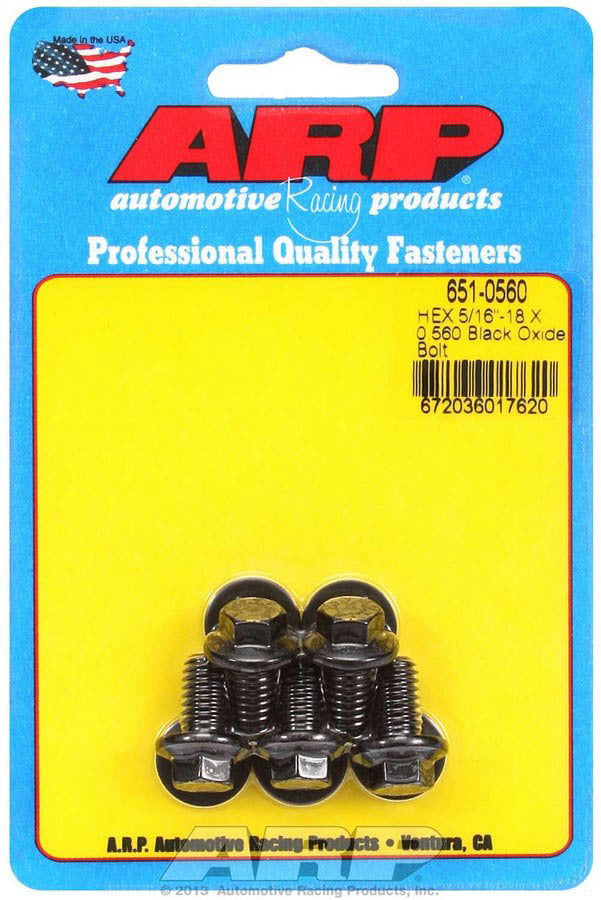 ARP Bolt Kit 6pt (5pk) 5/16-18 x .560