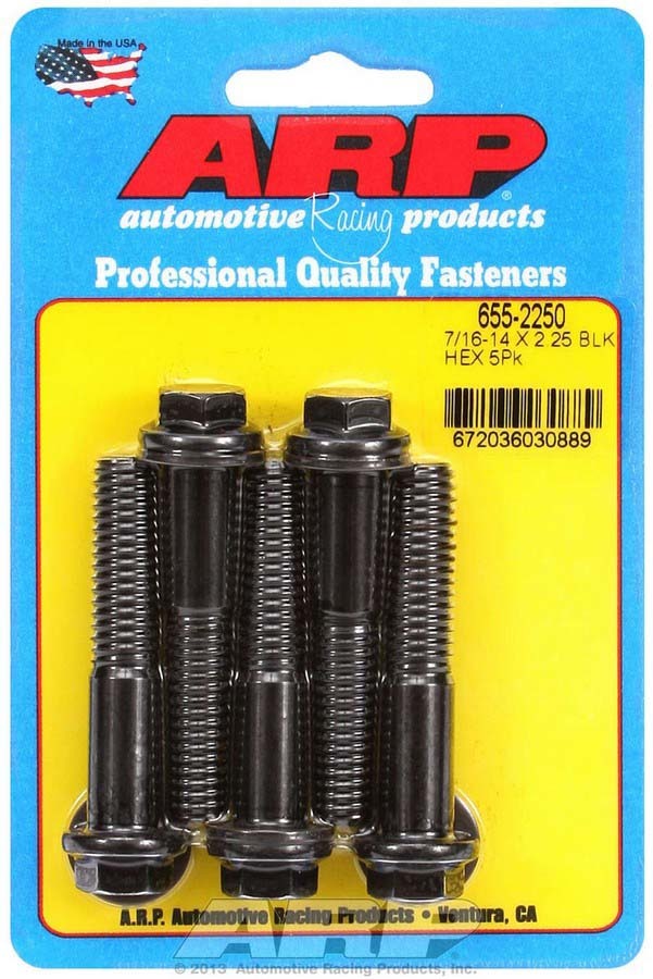 ARP 7/16-14 x 2.250 6pt Bolt Kit (5pk)