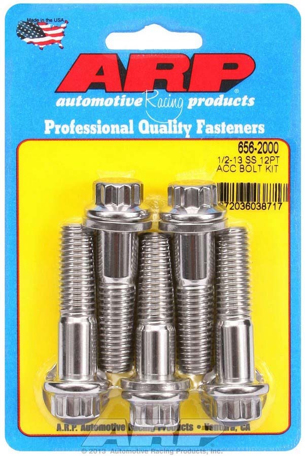 ARP S/S Bolt Kit - 12pt. (5) 1/2-13 x 2.000