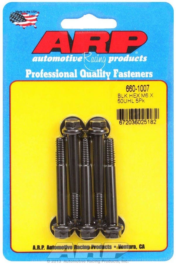 ARP M6 x 1.00 x 50 6pt Bolt Kit - 5pk