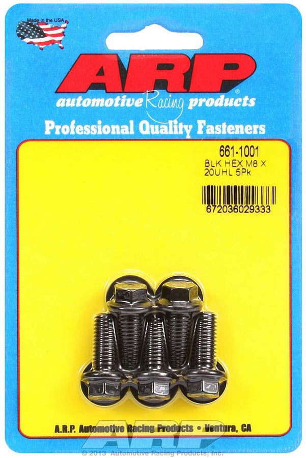 ARP 8mm x 1.25 x 20mm 6pt Bolt Kit 5pk