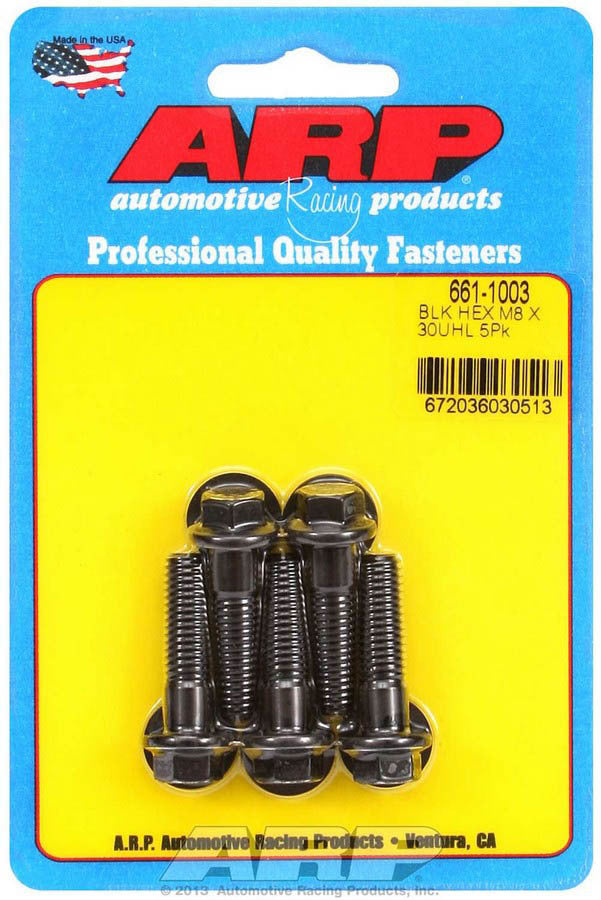 ARP 8mm x 1.25 x 30mm 6pt Bolt Kit - 5pk