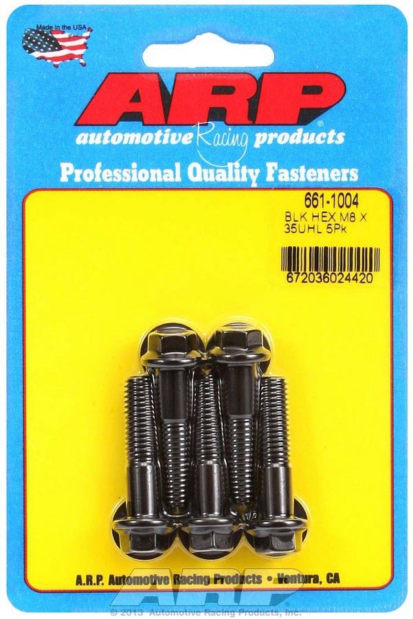 ARP 8mm x 1.25 x 35mm 6pt Bolt Kit 5pk