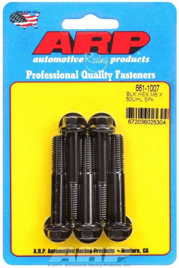 ARP 8mm x 1.25 x 50mm 6pt Bolt Kit (5pk)