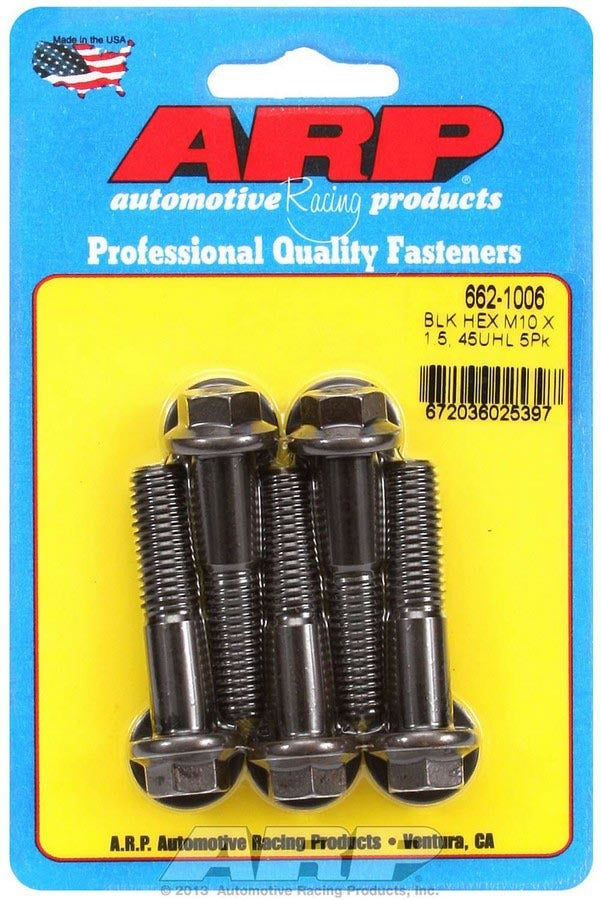 ARP Bolt Kit - 6pt. (5) 10mm x 1.5 x 45mm