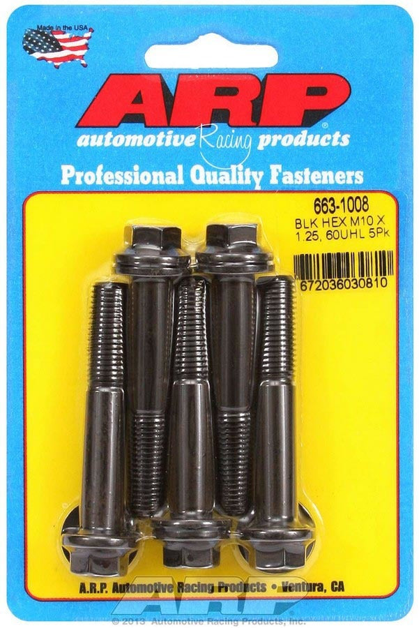 ARP Bolt Kit - 6pt. (5) 10mm x 1.25 x 60mm
