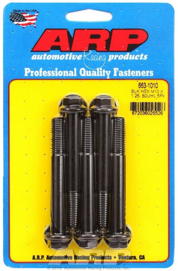 ARP Bolt Kit - 6pt. (5) 10mm x 1.25 x 80mm