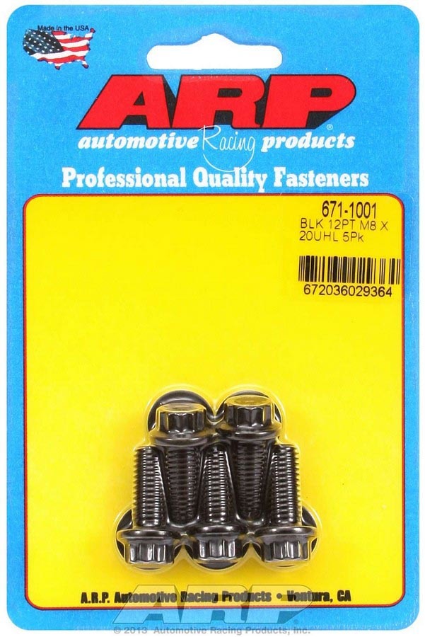 ARP Bolt Kit - 12pt. (5) 8mm x 1.25 x 20mm